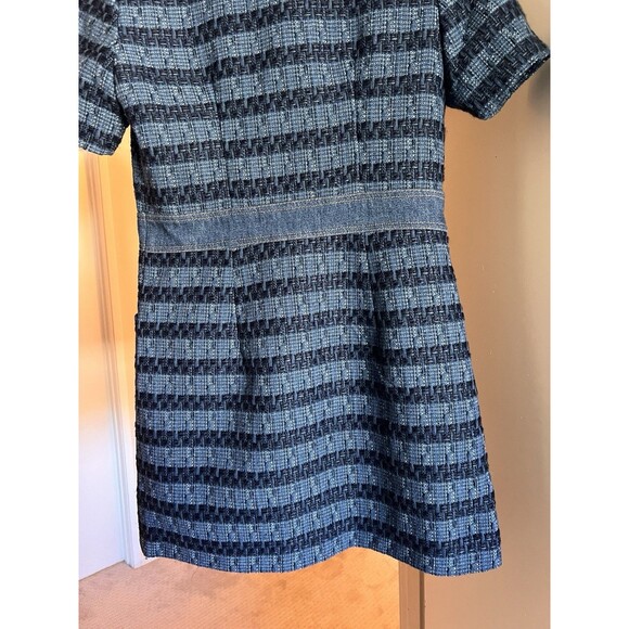 Jason Wu Denim Dress M Built-In Belt Pockets NWT Casual Chic Designer Blue Woven - Picture 11 of 14